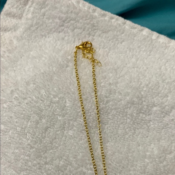 Gold and Pink Wire-Wrapped Pendant Necklace raw rose crystal stone - Picture 4 of 6